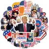 50PCS Trump Funny Architecture Stickers Waterproof Skateboard Guitar Fridge Laptop Bike Joke Graffiti Stickers Kid Toys