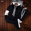 Erkek Trailtsits Kış kapüşonlu Setler Erkekler Trailsuit Casual Hoodies Sweatshirtsweatpants 2 Parça Set Pullover Hoodie Street Giyim Giysileri Jogger Suit 220909