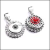 Подвесные ожерелья Sier Color Snap Lewelry Jewelry Sendance Fit 12mm кнопки кнопки для женщин для женщин. Noosa Drop Delivery 2021 Hearsl dh1zj