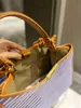 Akşam Çanta Kanvas Crossbody Çanta Paris Marka Mektubu Çanta Çizgili Alışveriş Beachshoulder Tote Luxurys Tasarımcılar Yüksek Kalite 220401