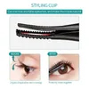 Eyelash Curler 2in1 난방 스타일 클립 60S 컬링 LASH LONGLASTING COMB 이중 사용 다리노링 브러시 마스카라 220909