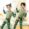 Pijama çocukları tam kollu pamuk pijamalar setler erkek dinozor pijama çocuk pijamaları 2 ila 14 yıl boyunca pijamalar ev kıyafeti gece kıyafeti 220909