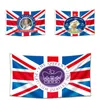 Королева Елизавета II Platinums Jubilee Flag 90x150cm 2022 Union Jack Flags 70th Anniversary British Souvenir