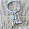 Kluczowe pierścienie Kompas Tag łańcuch kluczy wszędzie wisiorek podróżna Przyjaźń Najlepsza przyjaciółka biżuteria miłośnik kreskówek Drop dostawa 2021 DHSEL DH2AF