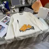 Tasarımcı Top Versiyon Hoodie El Yapımı Gu 2022 Sonbahar ve Kış Yeni Stil Plus F Kedi Logosu Erkek ve Kadınların Aynı Yuvarlak Boyun Süvari