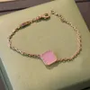 Clover Armband Clovers Armband Guldkedjan Bangle For Woman Links Armets Armband Tennis Bangles Chains Braclet Pulsera Braccale Bracciali Bracialetto