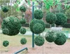 Faux Floral Greenery Green Grass Ball Plástico Plantas de Ornamento Decoração de Partidas Decoração de Jardim Decoração de Casamento Flores Artificiais Bola Diy J220906