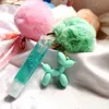 Keychains Private Label Vendor PVC Balloon Dog Keychain Cute New Customised Scented Shine Hydrating Clear Glossy Best Selling Natural lip T220909