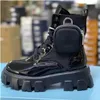 ROIS Boots Martin Boots Nylon Boot Combat Boots Женщины -дизайнеры военные. Нейлон Bouch, прикрепленный к лодыжке с сумками №43