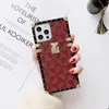 Plaid square Phone Cases For iPhone 14Pro 13 12 prevention shells