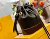 Sac de soirée Vintage bouche resserrée seau sacs femmes bicolore couture sac à main épaule en cuir Designer bandoulière femme sacs à main 220307