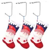 Articoli per feste Supporti per calze di Natale Ganci di sicurezza per appendere calze, decorazione per clip