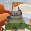 Abendtaschen Hochwertige Taschen Damen Handtasche mit zwei Schultergurten Leder Luxus Designer Bambus Griff Brieftasche Umhängetasche 220321