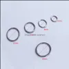 Nose Rings Studs Thin Nose Ring Rose Gold Titanium Stainless Steel Pierce Jewelry For Women Men Drop Delivery 2021 Body Sexyhanz Dhqk0