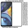 Screen Protector Full Cover Tempered Glass Silk Printed For Motorola Moto E32 E32S Edge X30 Lite 20 Fusion E7I Power Edge 20 Pro G E 10 20 30 50 31 41 51 52 71 Stylus 4Gand5G