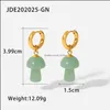 Charm Mushroom Earrings For Women Pendant 18K Gold Stainless Steel Ear Buckle Drop Delivery 2021 Jewelry Mjfashion Dhxkj