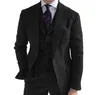 Costumes masculins Blazers 3 pièces pour hommes costumes en laine verte tweed harenbone business rétro moattertuxedos pour les combinaisons de mariage Blazerpantsvest 220909