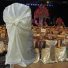 Krzesło Covery Bitfly Self Tie Satin Wedding Bankiet Dekoracja imprezy Coroczne zapasy obiadowe Uniwersalny wystrój domu