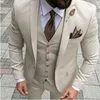 Мужские костюмы Blazers Men Suit Prom Tuxedo Slim Fit 3 Piece Groom Wedding Swide для мужчин Custom Blazer Terno Masuclino 3 Peate JacketVestpant 220909