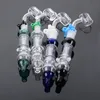 Mini NC Nector Collector Hookahs Smoking Pipes 10mm Joint Tobacco Hand Pipe Glass Bong Oil Dab Rigs Nector Collectors With Banger