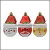 Party Decoration Party Decoration 4In Christmas Ball Xmas Tree Hanging Ornament Shatterproof Santa/Snowmans For Seasonal Homeindustry Dhzwj