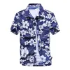 Männer Casual Hemden Mode Herren Hawaiian Shirt Männlich Casual Bunte Gedruckt Strand Aloha Hemden Kurzarm Plus Größe 5XL Camisa hawaiian Hombre 220908