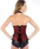 Bustini Corsetti Donna Steampunk Costume gotico PU Corsetto in pelle Bustier Lingerie Top Plus Size Lace Up Halterneck Corsetto sexy