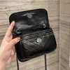 Quality Leather Sheepskin Folding Mobile Phone Bag Women Chain Crossbody Bags single shoulder Samll Coin Wallet 2022 quality