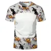 Halloween shirt feestartikelen sublimatie gebleekt T-shirt warmteoverdracht blanco bleekmiddel shirt volledig polyester tees Amerikaanse maten voor mannen vrouwen 18 kleuren