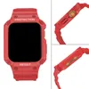 Capa integrada e pulseira para Apple Watch Series 8 7 6 5 4 3 Se Banda de pulseira à prova de choque SE Banda Iwatch 49mm 41mm 45mm 44mm 42mm 38mm 40mm Acessórios inteligentes da banda de relógios