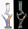 dikke Waterpijpen Glazen bongs met downstem perc waterpijp china bubbler 14 mm joint recycle olie rig Zeker aan te bevelen