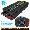 Saf Sine Dalga Güç İnverter 8000W 4000W LCD Ekran Güneş İnverter 12V 24V - 220V Voltaj Transformatör Araç Şarj Dönüştürücü