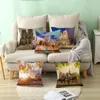 Pillow Paris Venice London Scenery Home Decoration Case France Italy England UK Europe Cotton Bedroom