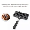 Moldes de cozimento Fabricante Diy Cooking Waffle Bolo Bandejas de molde Acessórios domésticos Acessórios de cozinha panqueca wafel