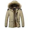 Men's Jackets M5XL Fur Collar Hooded Men Winter Fashion Warm Wool Liner Man and Coat Windproof Male Parkas casaco 220909