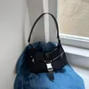 Sacs de soirée Femmes Nylon Hobo Sac Designer Noir Sport Épaule Messenger Aisselles Femme Casual PU Sacs à main en cuir Petits sacs à main de voyage