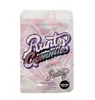 Zipper Package plastic bag empty packaging Mylar bags aluminium foil sour white pink 500mg wholesale