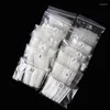 False unhas 500pcs xl longas unhas falsas transparentes/brancos dicas francesas