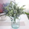 Faux Floral Greenery 5 STKS Green Grass Fiori finti artificiali Plastica Pianta di eucalipto Fiori Home Room Decorazione di nozze J220906