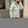 Women's WOTWOY Autumn Winter Hooded Down Puffer Jacket Women Thick Bubble Coat Cotton Liner Padded Parkas Female Solid Windbreakers 220909