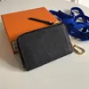 M69431 Kart Tutucu Kadınlar Orijinal Deri Rekto Verso Cüzdan Mini Zippy Organizatör Cüzdan Çantası Çantası Kemer Takımı Anahtar Koşusu Pochette Accessoires Kutu