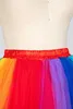 Estoque dos EUA Mulheres Rainbow Tutu Salia Tulle Salia Tulle Girls Fantas de Halloween coloridas Tutu