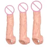 Massager sex Massager Penis Extender Maniche riutilizzabili Eiaculazioni Eiaculazioni Eiaculazioni Anelli di massaggio prostatico giocattoli per uomo Prodotti 64952454150293