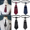 Boyun bağları 20 stil üst vintage serin elmas metal zincir kravat 6cm erkek kadın çocuk kız erkek çocuk üniforma gömlek cosplay parti hediyesi erişim237q