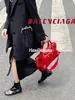 Tote clássica bolsa de malas da cidade bolsas de designer feminino bolsa de moda ombro corpo cruzamento de grande capacidade fivela de metal 26cm