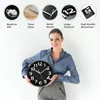 Настенные часы Hight Quality 3d Numer Super Silent Wall Clock Modern Design Design Commortion Clock Art Hollow Watch Hame Decor 220909