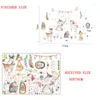 Stickers muraux dessin animé animaux de la forêt pour chambres d'enfants bébé enfants salle de jeux décoration pépinière Stickers Art Mural décor à la maison