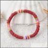 Fili di perline Bracciale Fili di gioielli Fatti a mano Colore all'ingrosso Soft Y Beach Braccialetti bohémien per le donne Drop Delivery 2021 Lulubab Dh9Hx