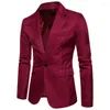 Ternos masculinos Men Ter Suit Coat Super Soft Soft Slimming One Button Cashet for Party Blazer