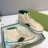 Tbtgol İşlemeli Loafers denim tuval lüks tasarımcı spor ayakkabı botları bağcıklı terlikler abanoz çiçek bej beyaz mini düz spor ayakkabılar no412